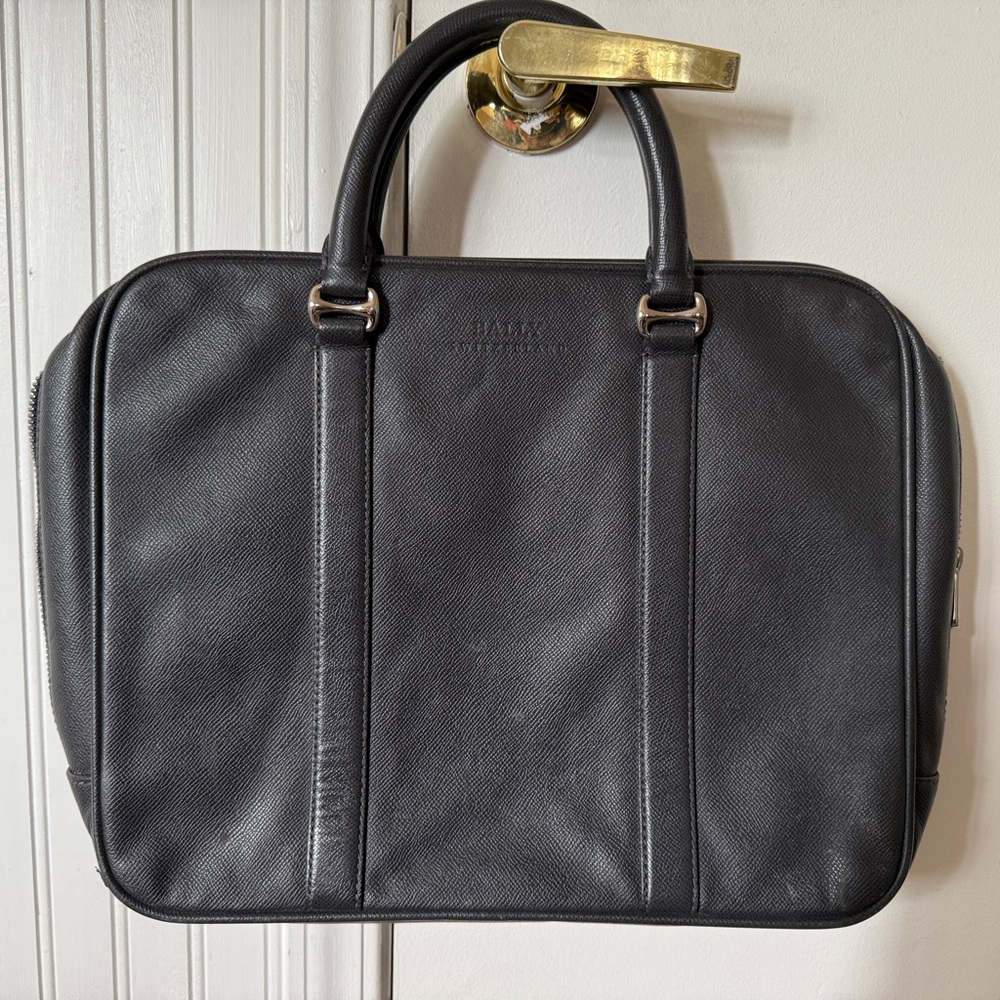 Bally Grey Leather Men's Bag